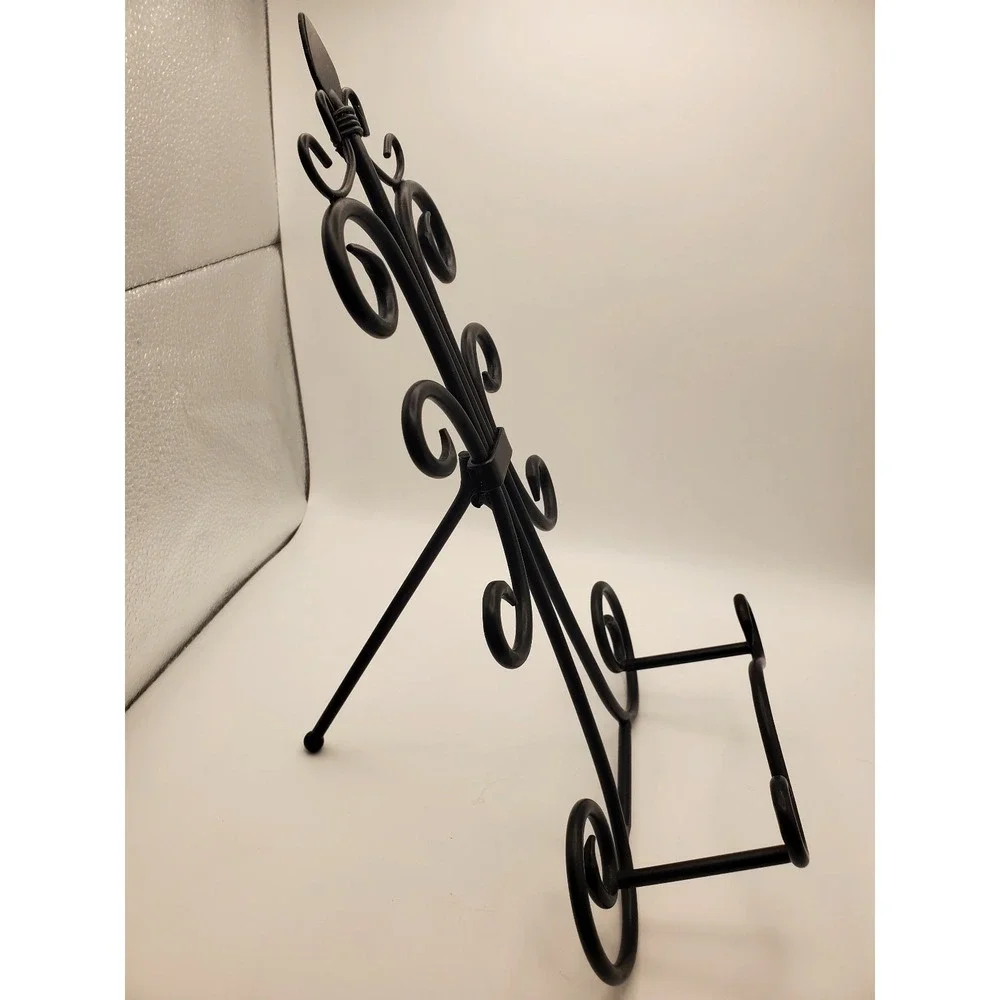 Pier 1 Imports Villa Wrought Iron Decorative Scroll Easel Stand